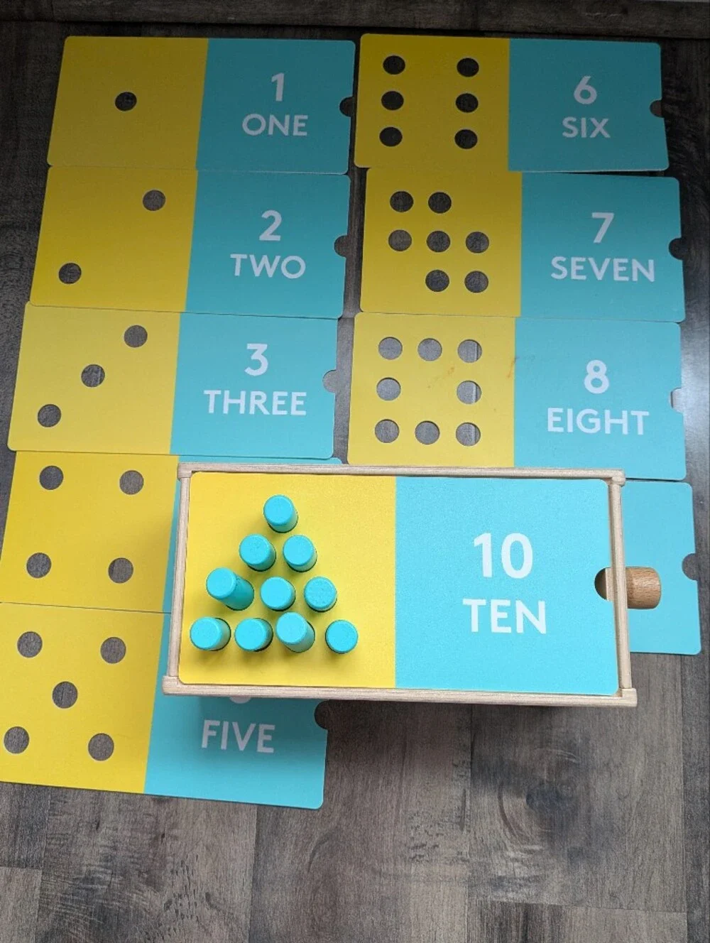 Lovevery Wooden Counting Box COMPLETE Free Spirit Play Kit Toddler Math Toy